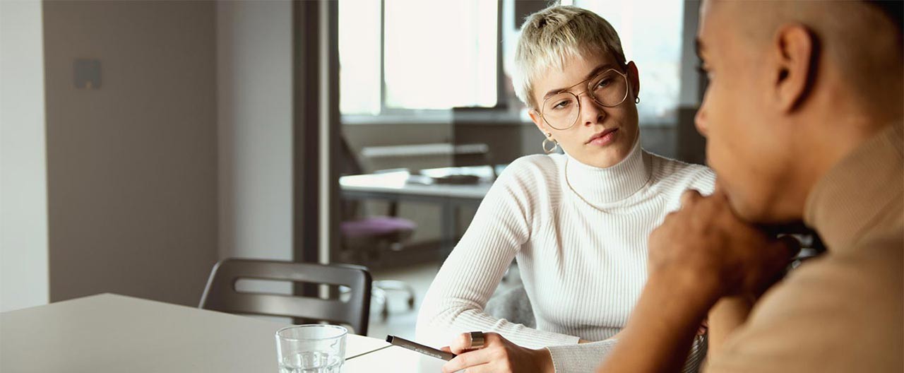 female business consultant in office