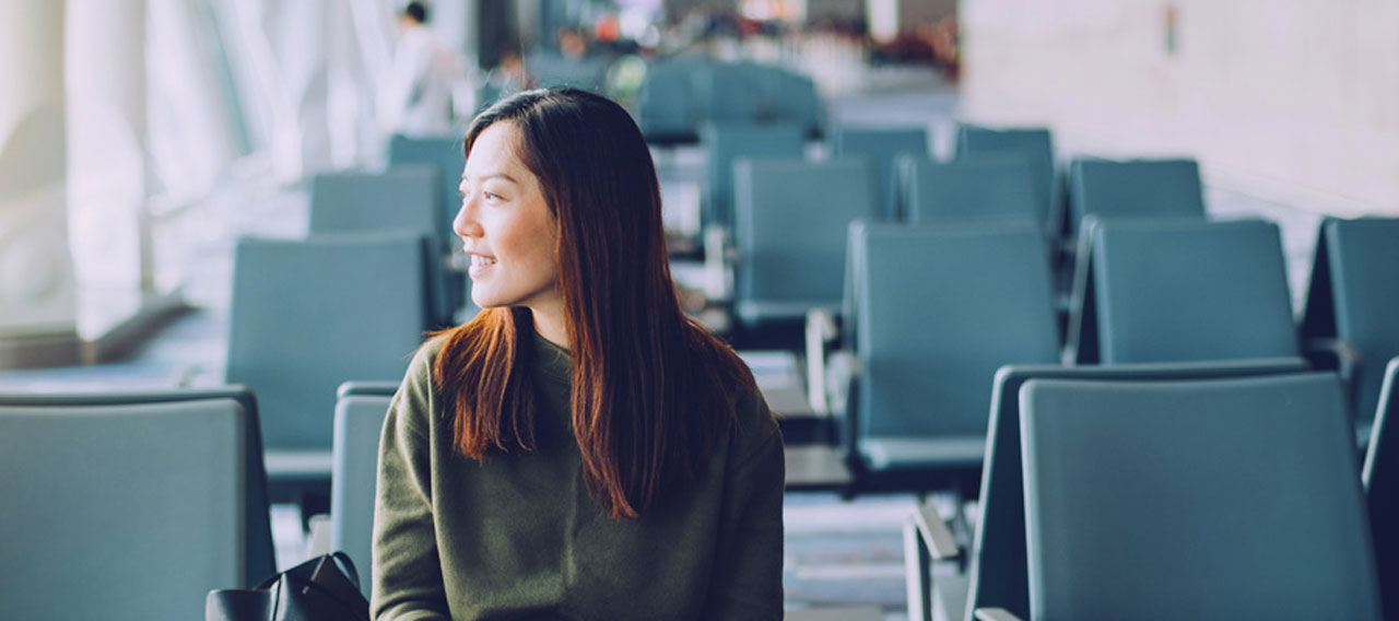 woman in airport