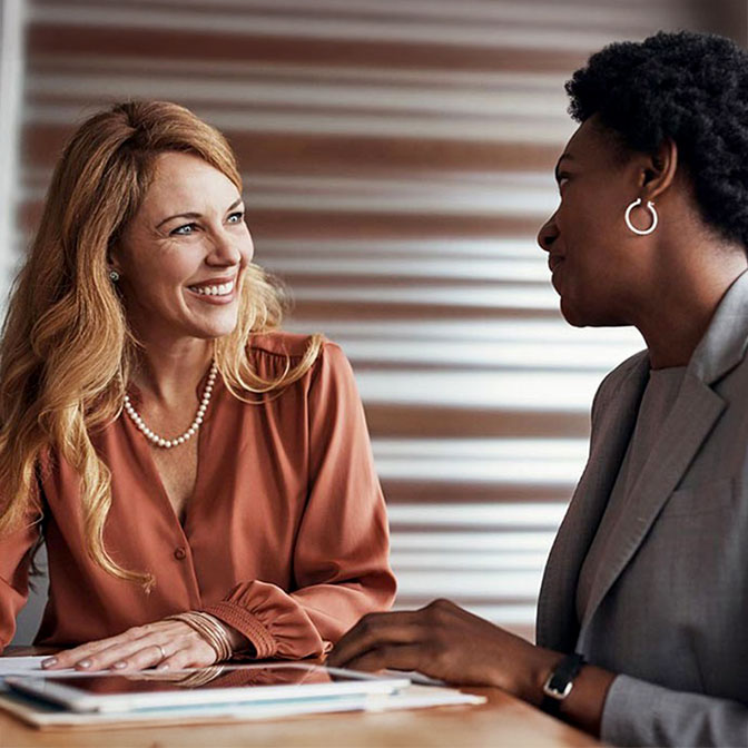 women having meeting