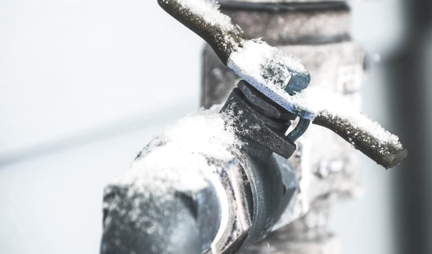 frozen water pipe