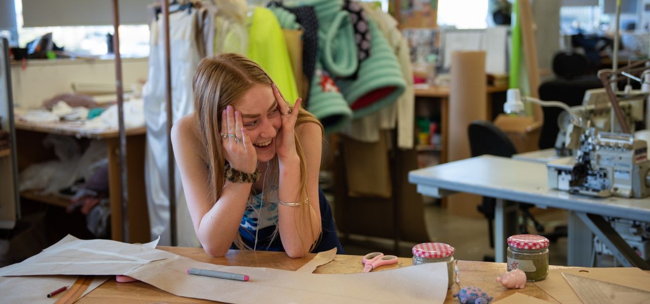 Young woman in her studio New Zealand